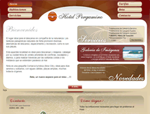 Tablet Screenshot of hotelpergamino.com.ar
